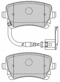 Дисковые тормозные колодки (задние) BD S826P