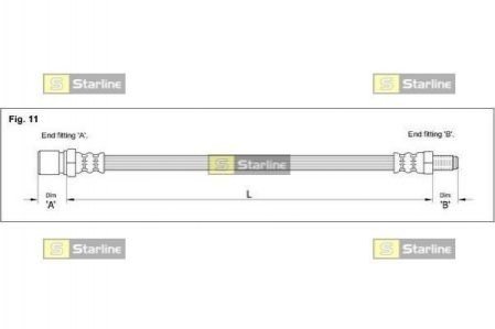 Гальмiвний шланг Starline HA AL.1219