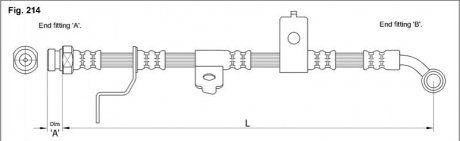 Тормозной шланг HA ST.1049