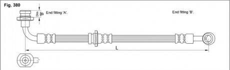 Тормозной шланг HA ST.1162