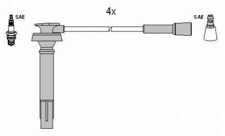 Комплект кабелiв запалювання ZK 3012