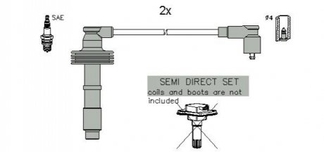 Комплект кабелiв запалювання ZK 3732