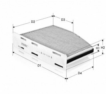 Вугільний фільтр салону TECNECO CK9922C (фото 1)