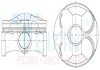 Поршень ДВЗ 0.5 (4шт.+пальці)) Mazda (SKYACTIV-G-II) CX-5 (13-), 3 (14-) 6 (12-) 2.0 DOHC 16V TEIKIN 42225-050 (фото 1)