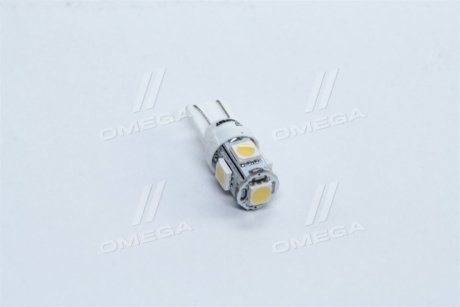 Лампа LED б/ц  габарит и панель приборов T10-5 SMD (size 5050) 24V WARM WHITE <TEMPEST> tmp-03T10-24V