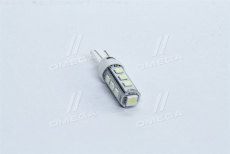 Лампа LED габарит і панель приладів T10 13SMD  W5W 12V WHITE  <TEMPEST> tmp-12T10-12V