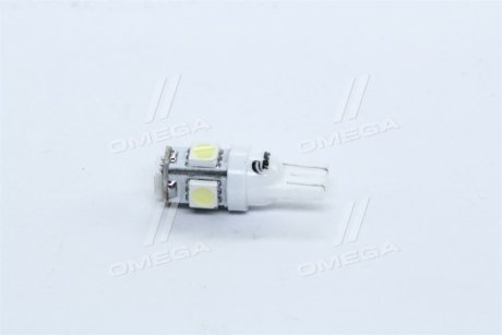 Лампа LED габарит і панель приладів T10 5SMD W5W 12V WHITE <> TEMPEST Tmp-14T10-12V (фото 1)