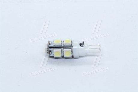 Лампа LED габарит і панель приладів T10 9SMD  W5W 12V WHITE  <TEMPEST> tmp-15T10-12V