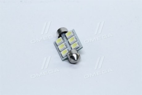 Лампа LED софитная  C5W 12V T11x39-S8.5 (6SMD,size 5050)   WHITE  <TEMPEST> tmp-25T11-12V