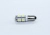 Лампа LED габарит, посветка панели приборов T8-03 9SMD (size 5050) T4W (BA9s) белый 24V <> TEMPEST Tmp-34T8-24V (фото 1)