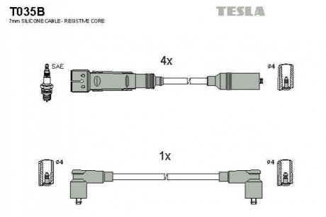 Провода TESLA T035B (фото 1)