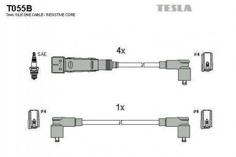 Комплект кабелiв запалювання T055B