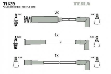 Провода в/в Opel 1,3-1,6 TESLA T162B (фото 1)