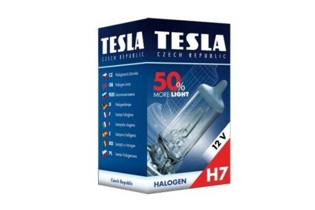 Лампа галоген 12VH7,12V,55W,PX26d+50% Premium TESLA BLATNA B30701