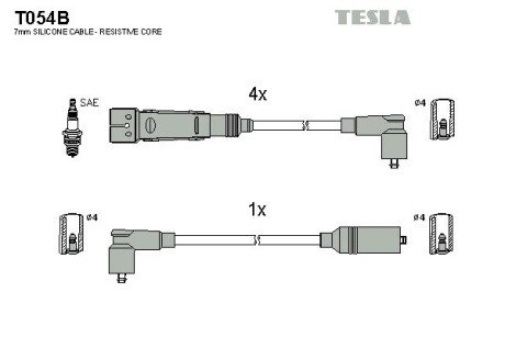 Комплект кабелiв запалювання T054B