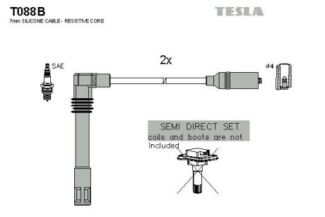 Комплект кабелiв запалювання T088B