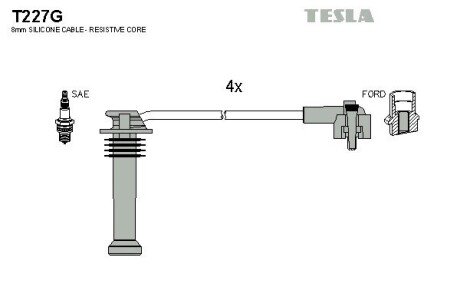 Комплект кабелiв запалювання T227G