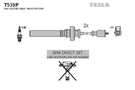 Комплект проводов зажигания T539P