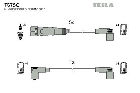 Комплект проводів T675C