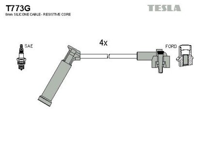 Комплект кабелiв запалювання T773G