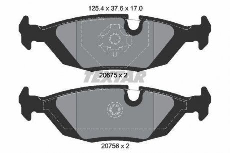 Гальмівні колодки дискові TEXTAR 2067502 (фото 1)
