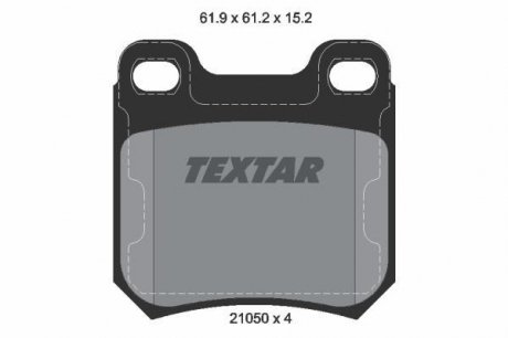 Гальмівні колодки дискові TEXTAR 2105002 (фото 1)