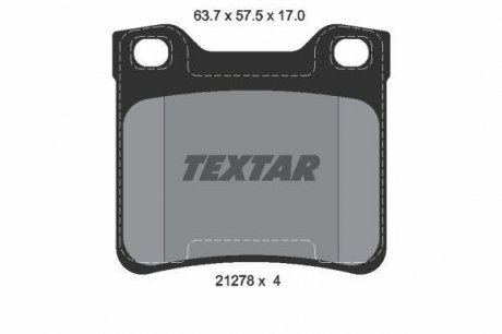 Гальмівні колодки дискові TEXTAR 2127803 (фото 1)