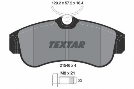 Гальмівні колодки дискові TEXTAR 2154601 (фото 1)