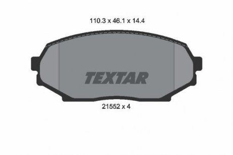 Гальмівні колодки дискові TEXTAR 2155202 (фото 1)