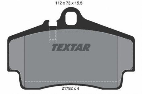 Тормозные колодки дисковые TEXTAR 2179203 (фото 1)