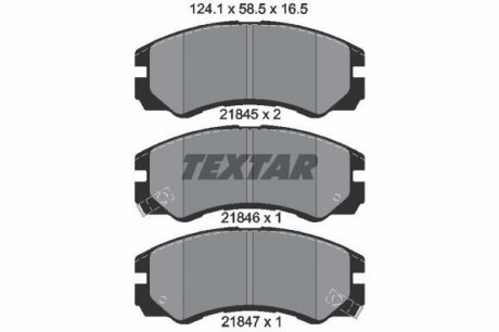 Тормозные колодки дисковые TEXTAR 2184501 (фото 1)