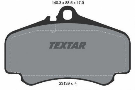 Тормозные колодки дисковые TEXTAR 2313901 (фото 1)