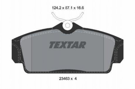 Дискові гальмівні колодки (передні) TEXTAR 2346302 (фото 1)