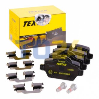 Дисковые тормозные колодки (задние) TEXTAR 2362303 (фото 1)