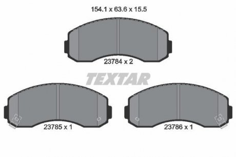 Гальмівні колодки дискові TEXTAR 2378401 (фото 1)