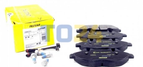 Дисковые тормозные колодки (передние) TEXTAR 2400701 (фото 1)