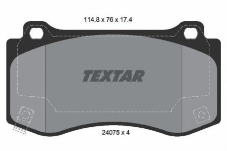 Гальмівні колодки дискові TEXTAR 2407501 (фото 1)