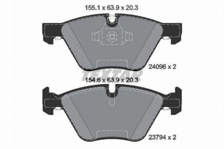 Колодки гальмівні (дискові) TEXTAR 2409681 (фото 1)