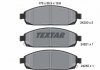 Гальмівні колодки (передні) TEXTAR 2425001 (фото 1)