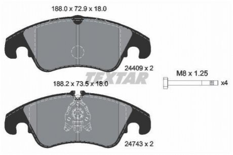 Гальмівні колодки, дискові 2440901