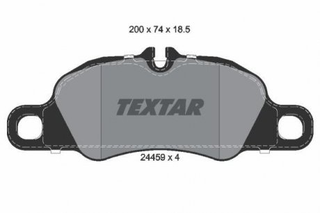 Гальмівні колодки дискові TEXTAR 2445901 (фото 1)