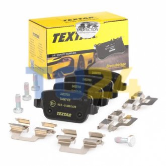Дисковые тормозные колодки (задние) TEXTAR 2453703 (фото 1)