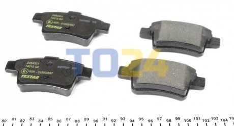 Тормозные колодки (задние) TEXTAR 2454001 (фото 1)
