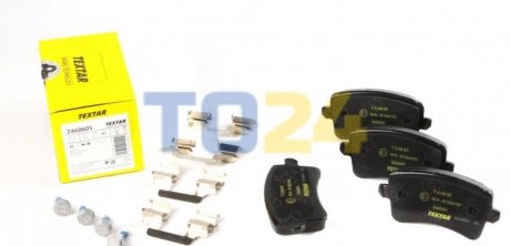 Дисковые тормозные колодки (задние) TEXTAR 2460601 (фото 1)