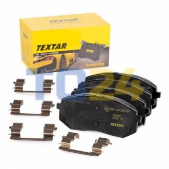 Дисковые тормозные колодки (передние) TEXTAR 2520501 (фото 1)