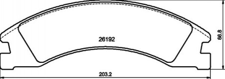 Тормозные колодки, дисковые. 2619201