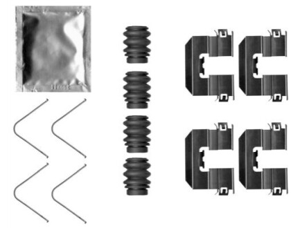 Монтажний компл.,гальм.колодки 82543500