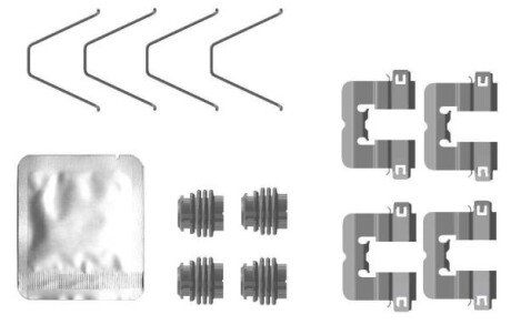 Монтажний компл.,гальм.колодки 82553800