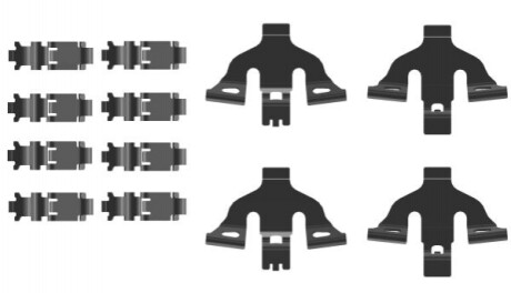 Монтажний компл.,гальм.колодки 82555900