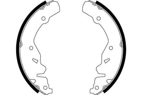 Гальмівні колодки, барабанні 91064200